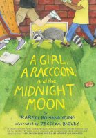 Book cover: “A Girl, a Raccoon, and the Midnight Moon.”