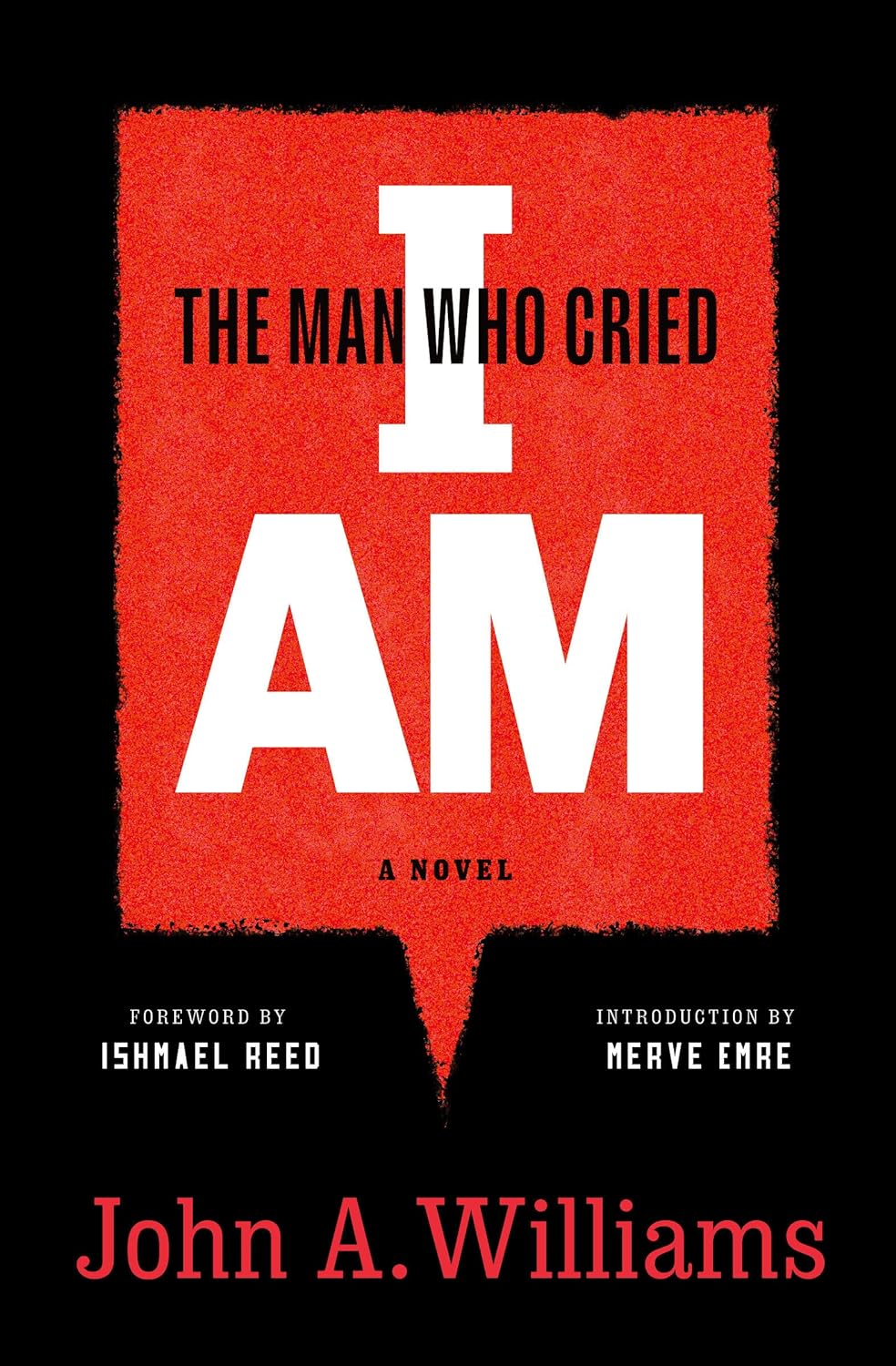 Book cover: "The Man Who Cried I Am."