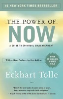 Book cover: "The Power of Now: A Guide to Spiritual Enlightenment."