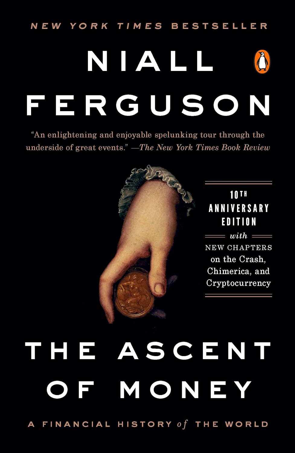 Book cover: "The Ascent of Money."
