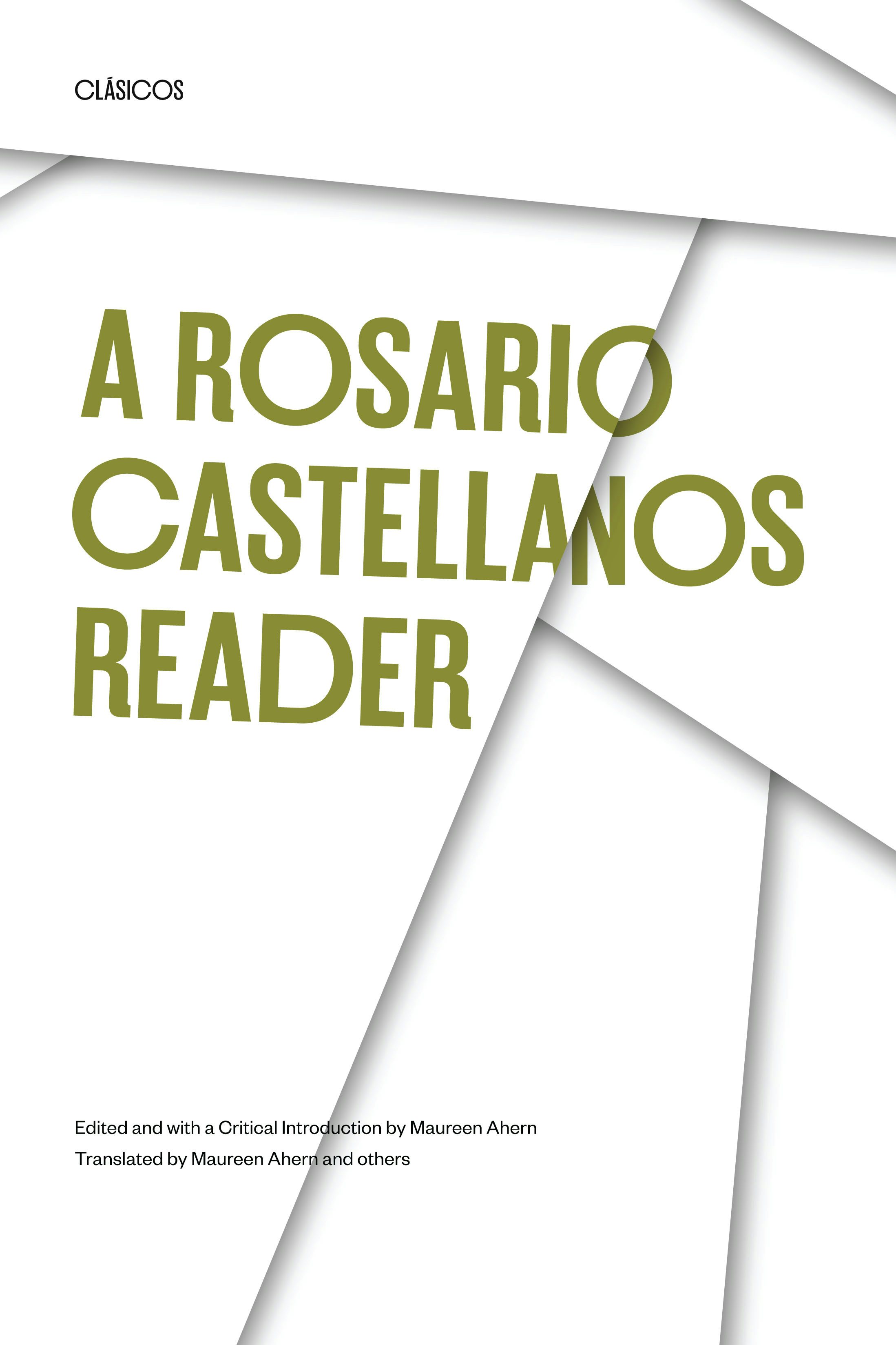 Book cover: "A Rosario Catellanos Reader."