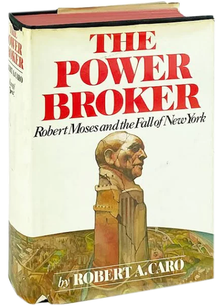 Book cover: "The Power Broker."