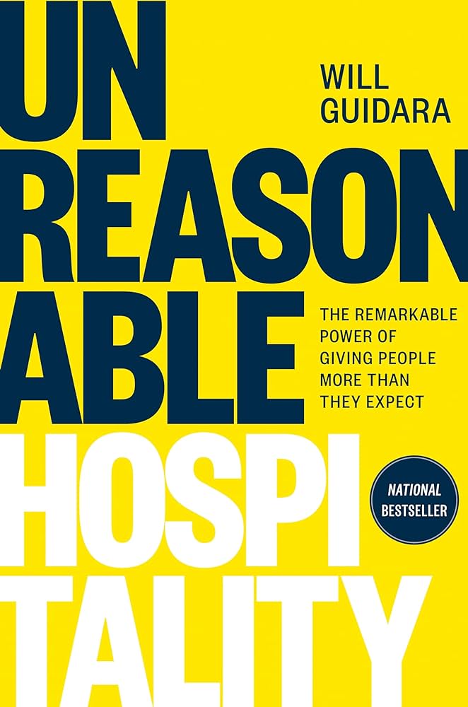 Book cover: "Unreasonable Hospitality."