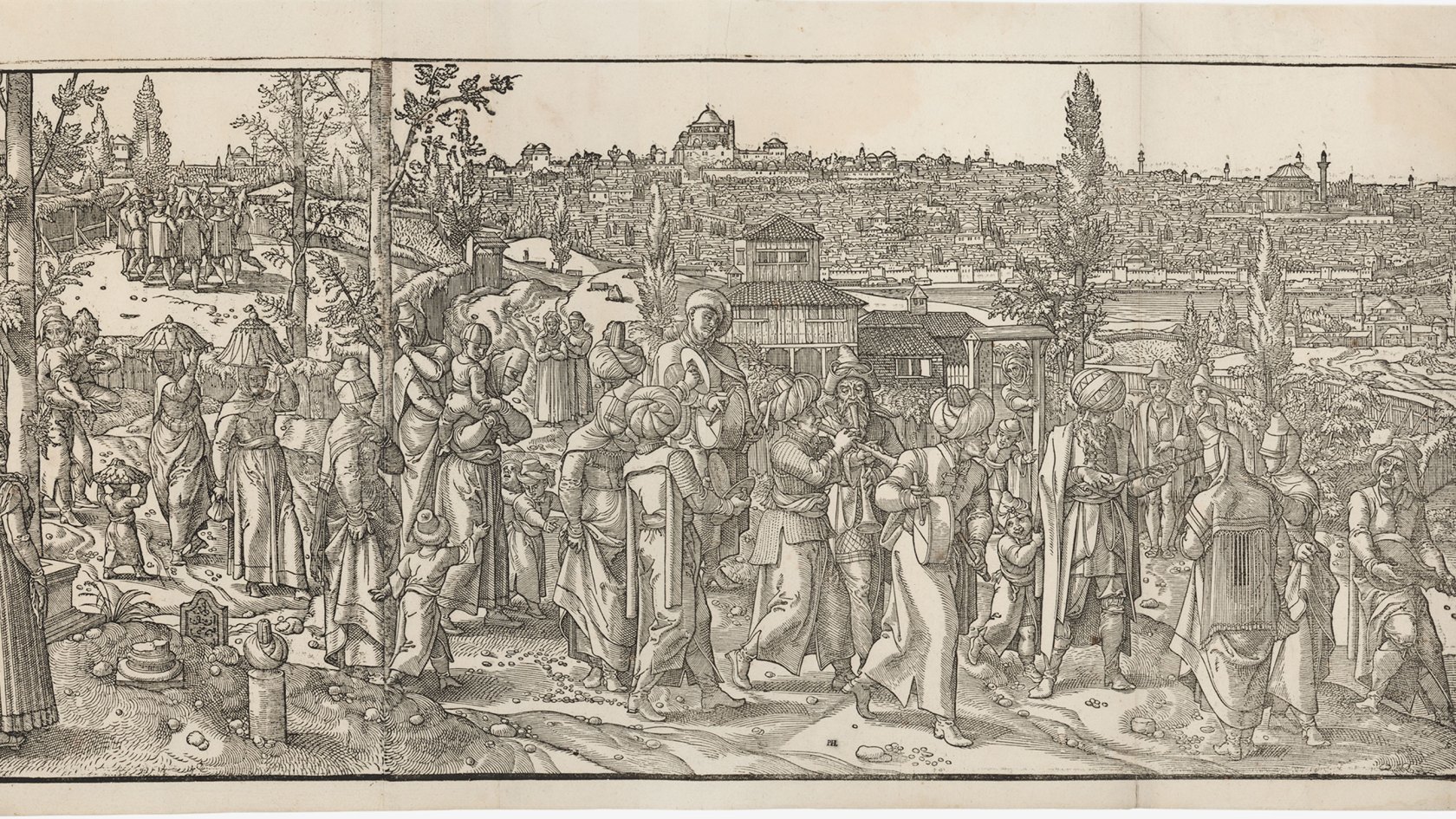 Scene 6 from “Customs and Fashions of the Turks” by Pieter Coecke van Aelst.