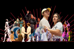 collage of productions by the ART