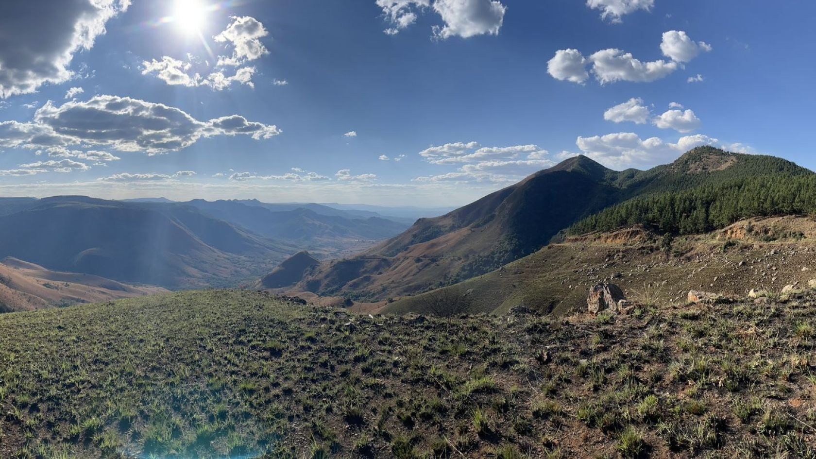 The Barberton Greenstone Belt in South Africa.