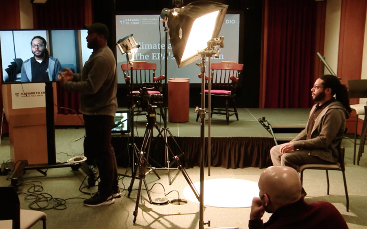 The Lighting for Diverse Skin Tones project holding an in-person lighting master class for Harvard media professionals.