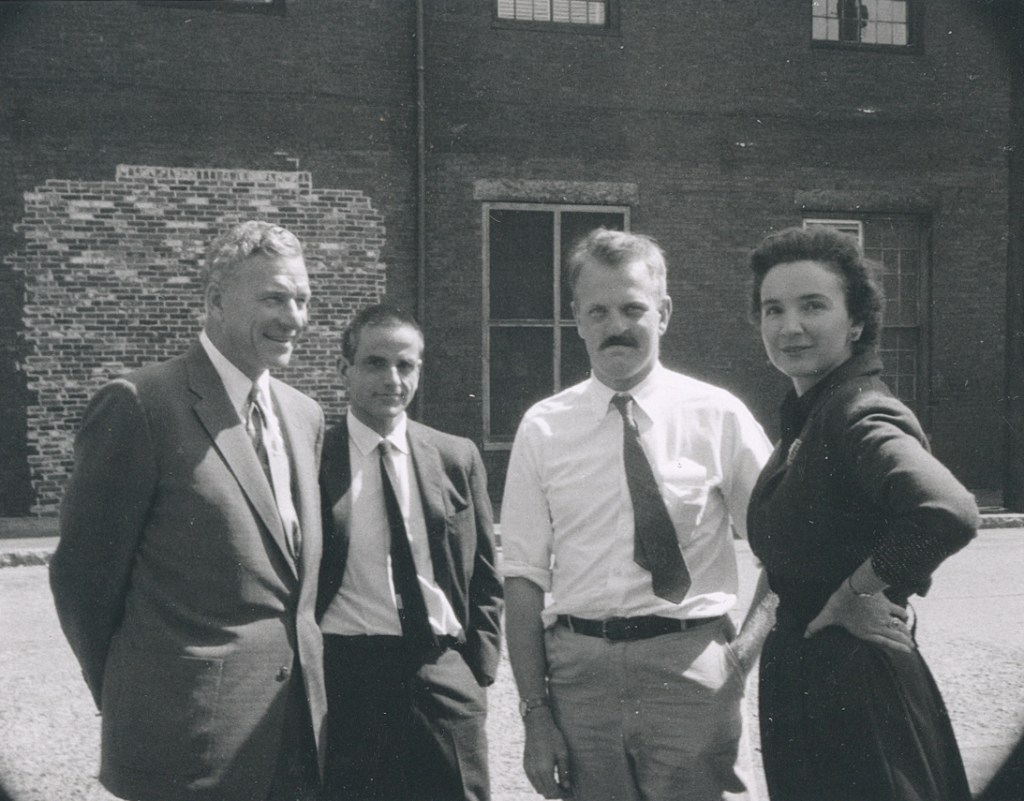 Meroë Morse and three male colleagues. 