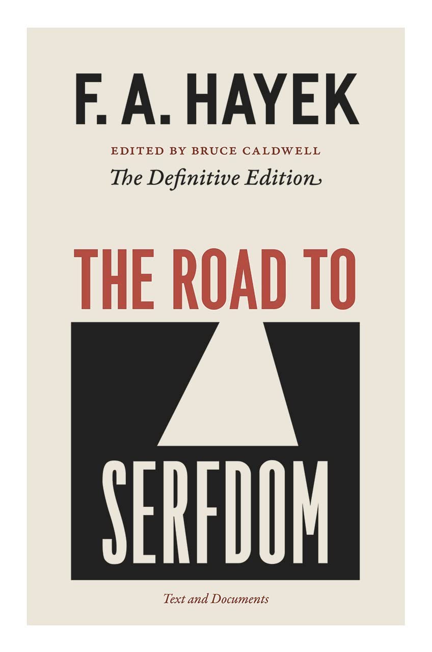 Book Cover: "The Road to Serfdom."