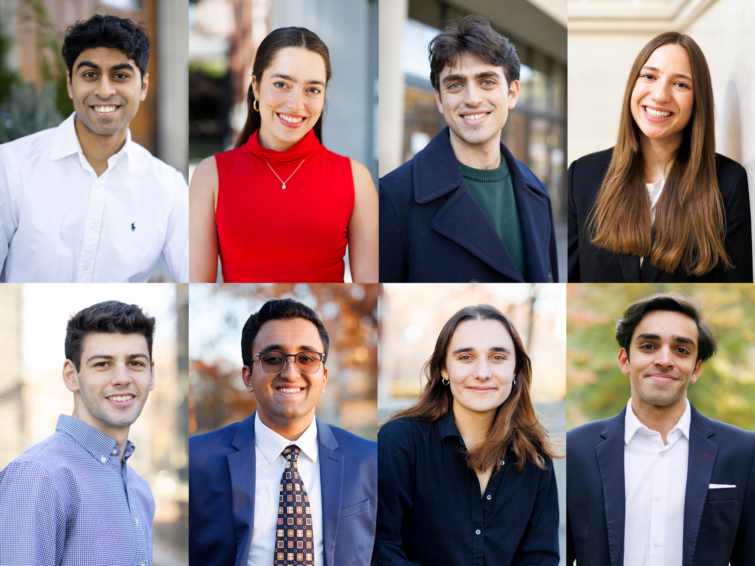 From left top row Aneesh Muppidi, Sofia Corona, Thomas Barone, Laura Wegner; second row,
Matthew Anzarouth, Ayush Noori, Lena Ashooh, Shahmir Aziz.