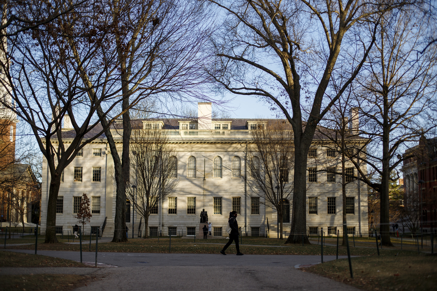 University Hall during winter recess.