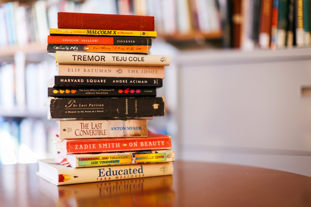 A collection of Harvard novels