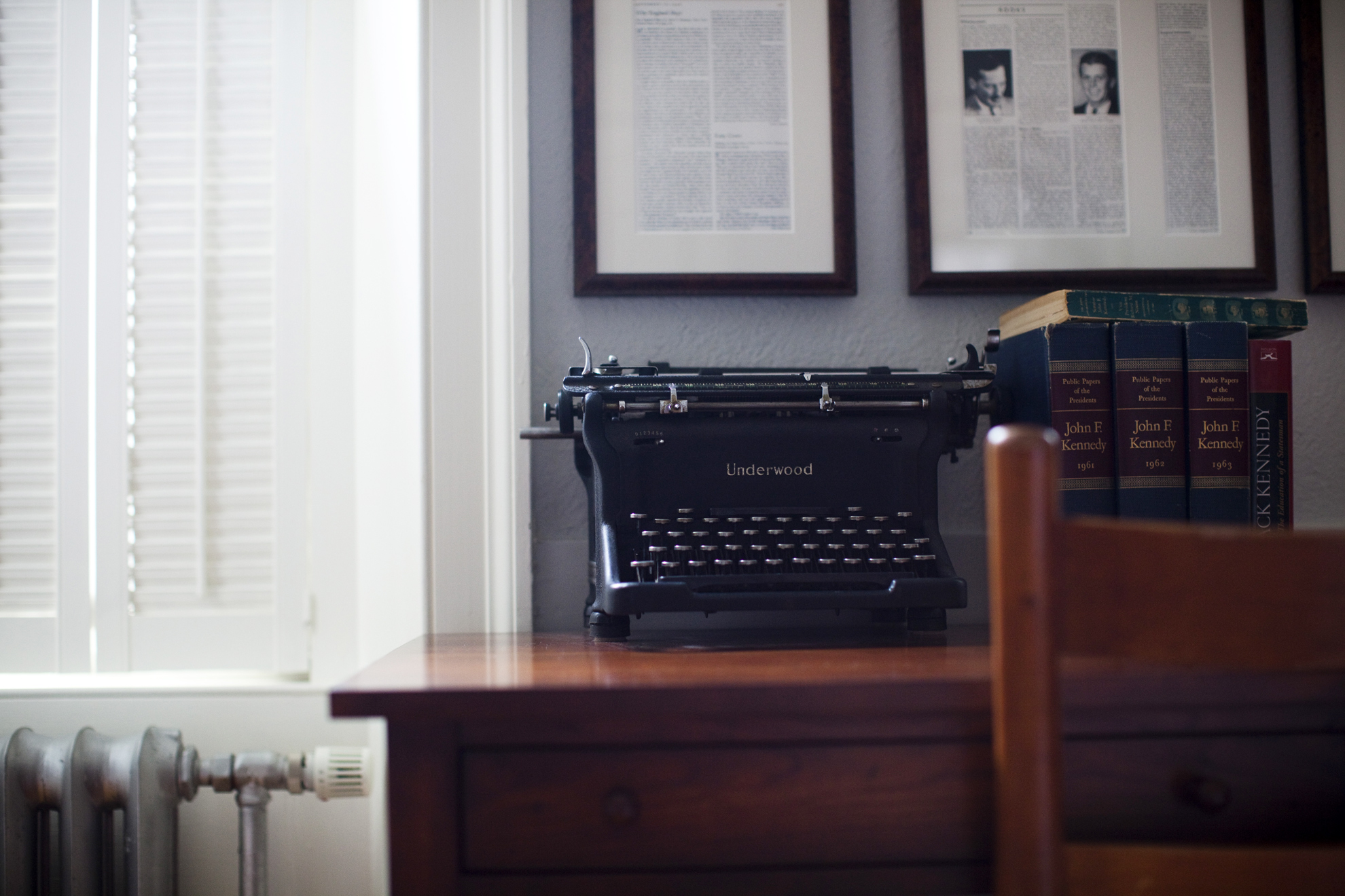 President Kennedy's college suite is now furnished as a memorial and administered by the Institute of Politics to guests.