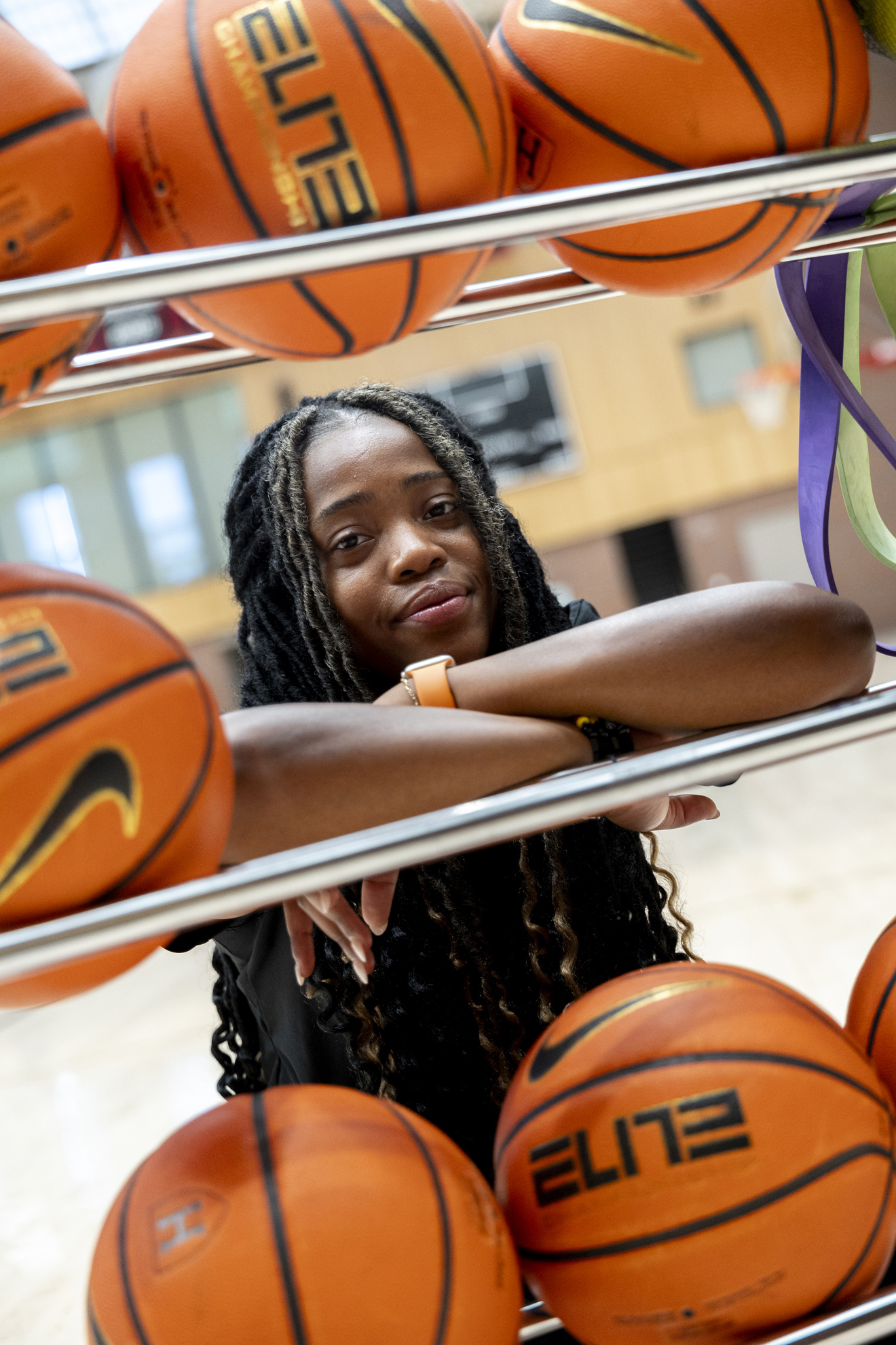 Andrea Tchinda is pictured at Lavietes Pavilion.