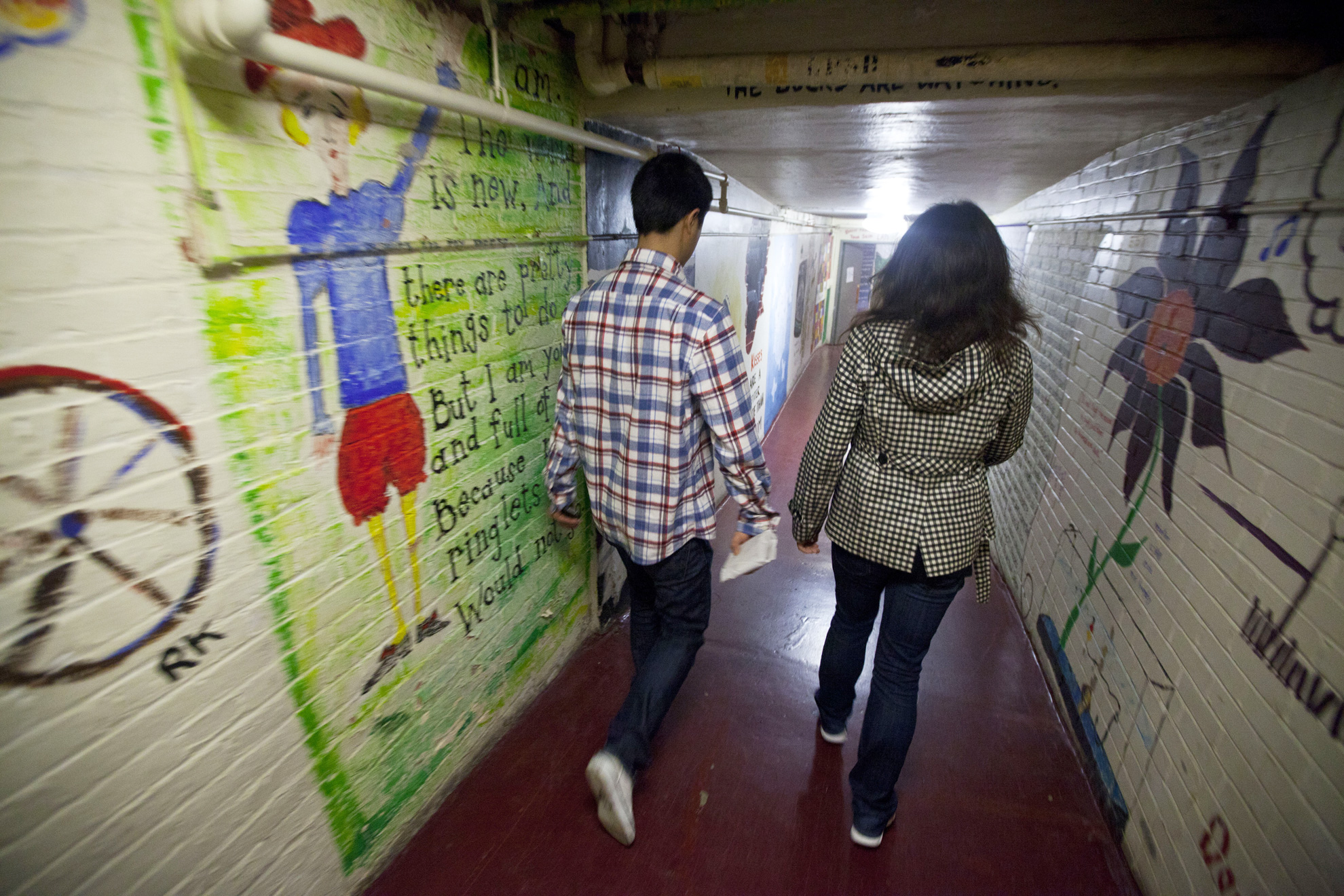 Views of the Adams House Tunnels.