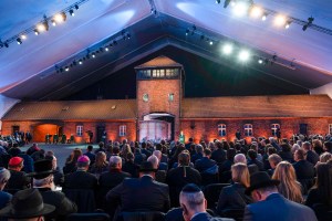 Ceremony marking the 80th anniversary of the liberation of Auschwitz.