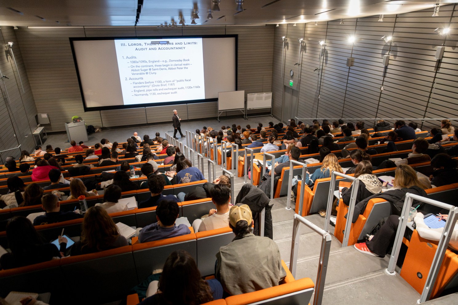 Daniel Carpenter (pictured), Allie S. Freed Professor of Government teaching his class "What Is a Republic."