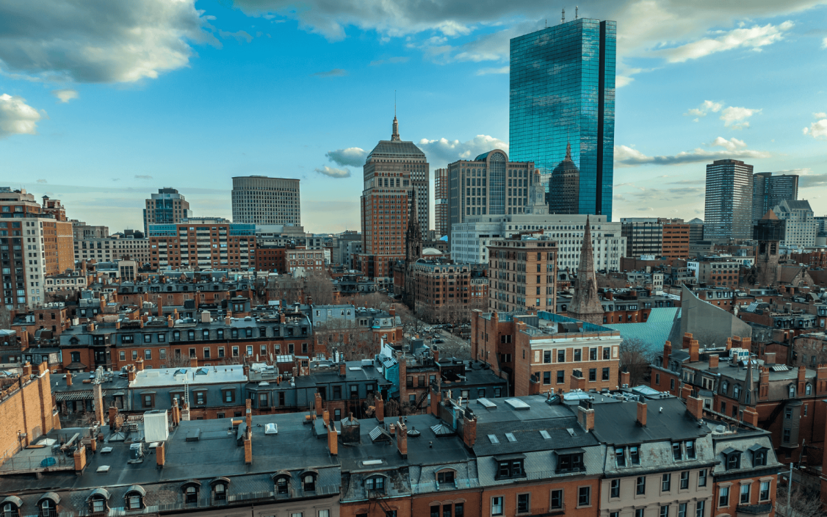 Boston city skyline