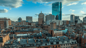 Boston city skyline