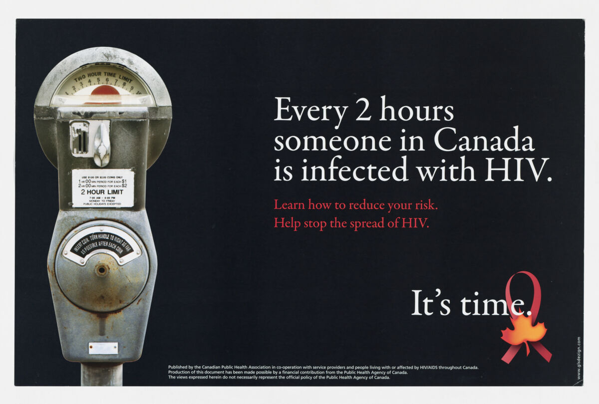 Every two hours somebody is infected with HIV in Canada.
