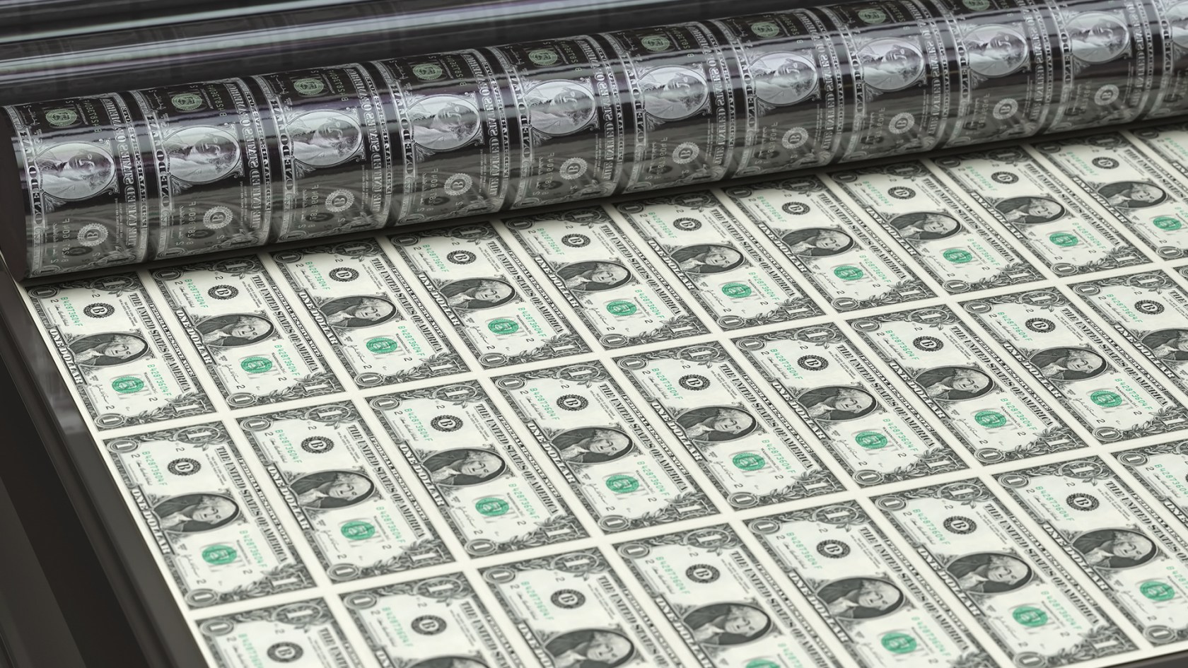 Printing dollars.