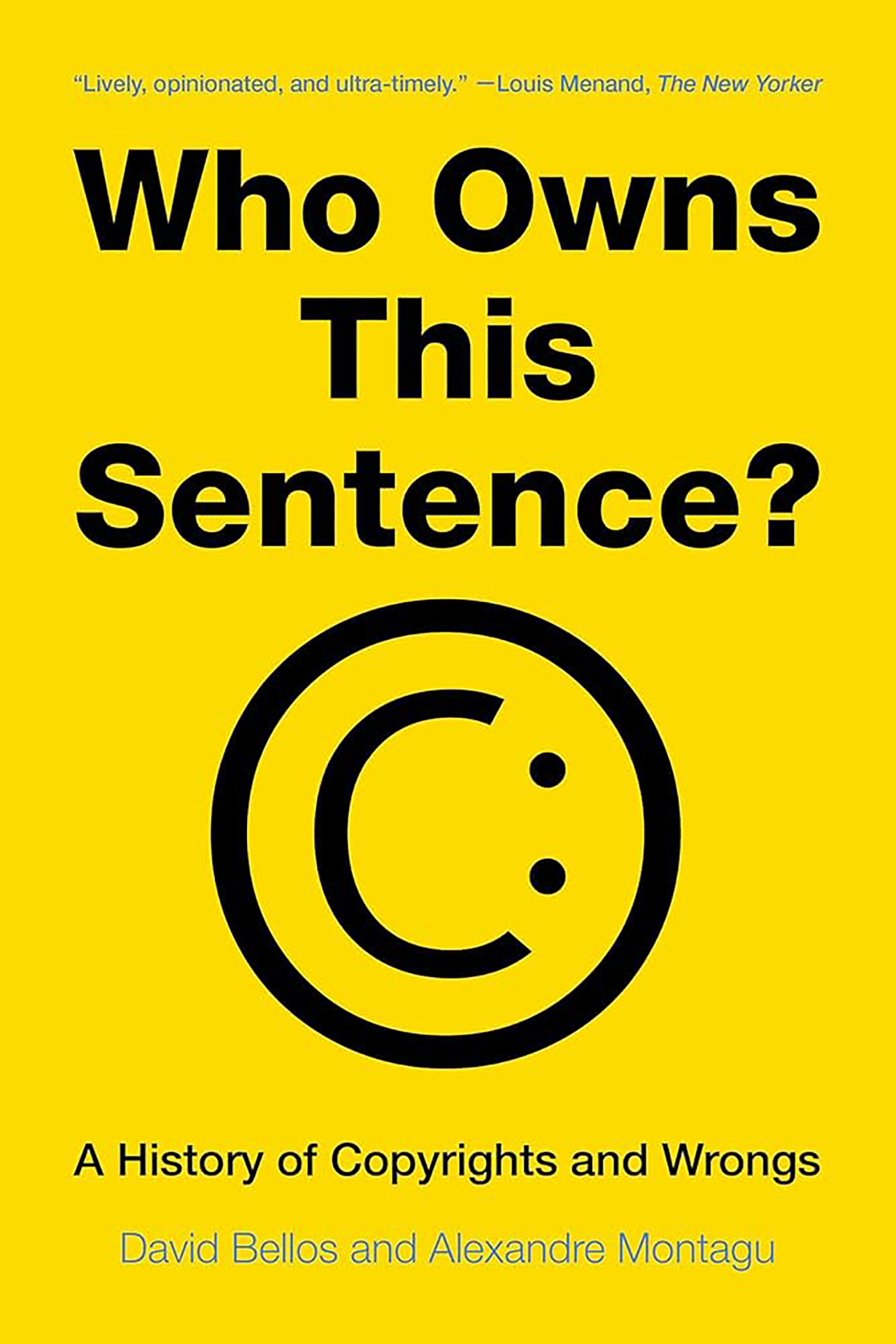Book cover: "Who Owns This Sentence?"