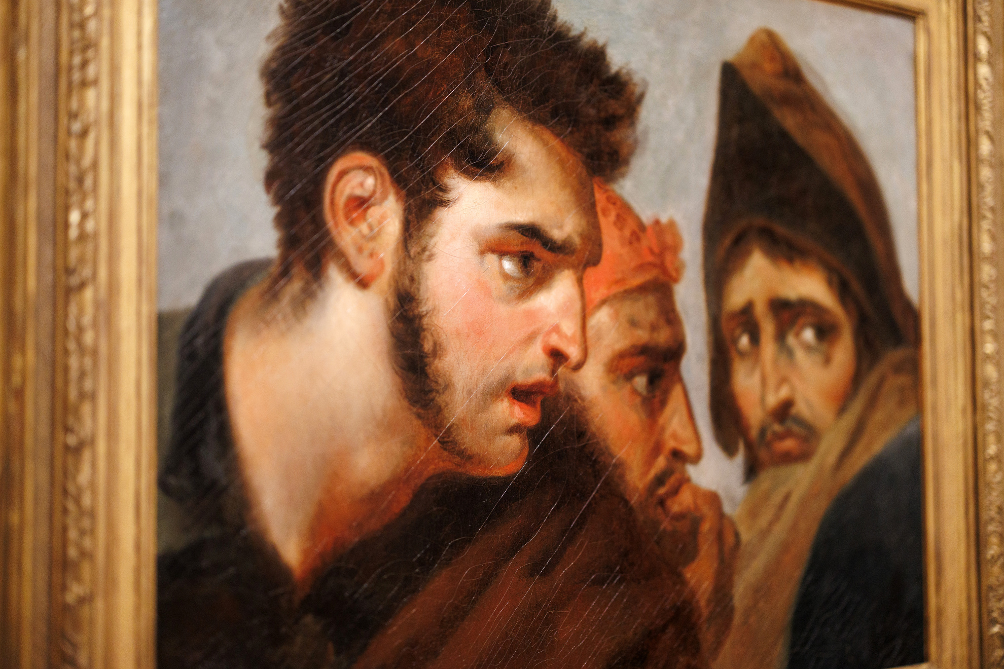 After Antoine-Jean Gros, French (Paris 1771 - 1835 Meudon), Three Male Heads from the Capitulation of Madrid, December 4, 1808, after 1810, Oil on canvas.
