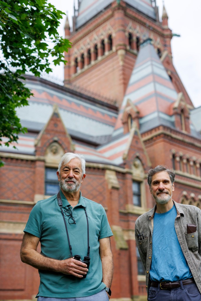 Brian Farrell (left) and former Memorial Hall Building Manager Ray Traietti