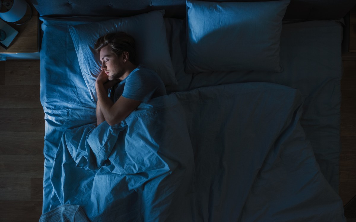 man sleeping
