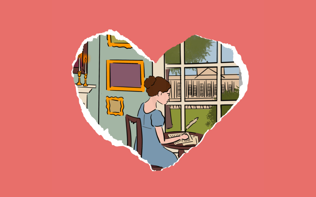Jane Austen at her desk