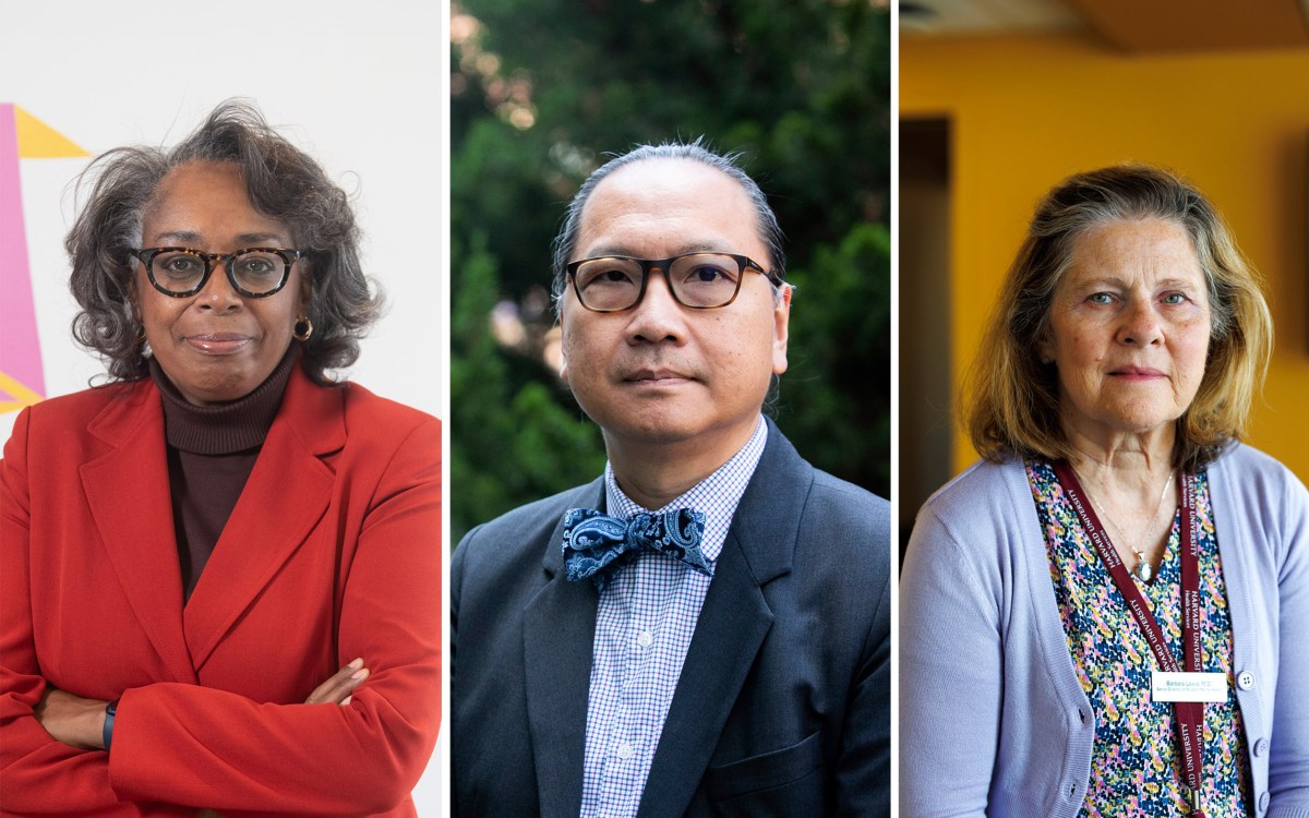 Headshots of Robin Glover, Giang Nguyen, Barbara Lewis