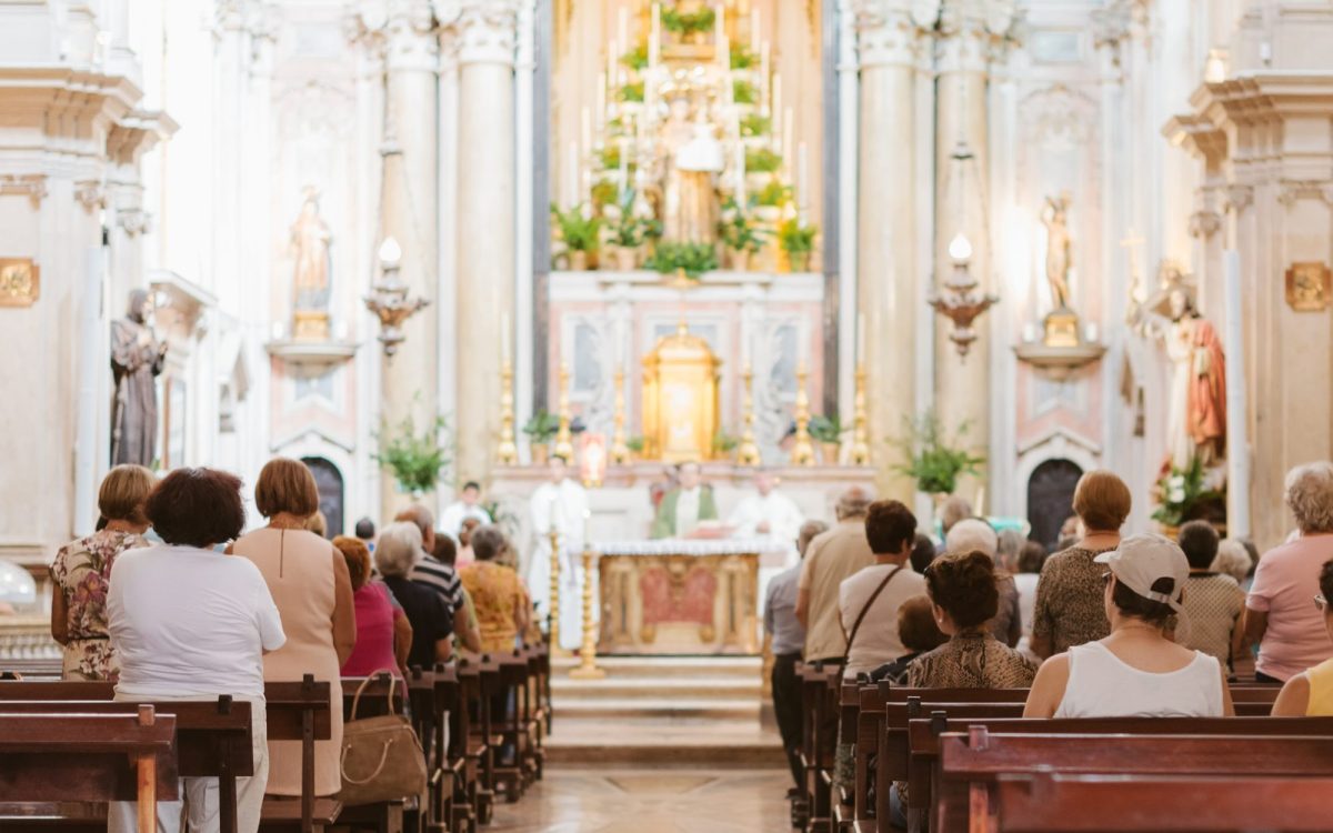 church mass inside catholic church