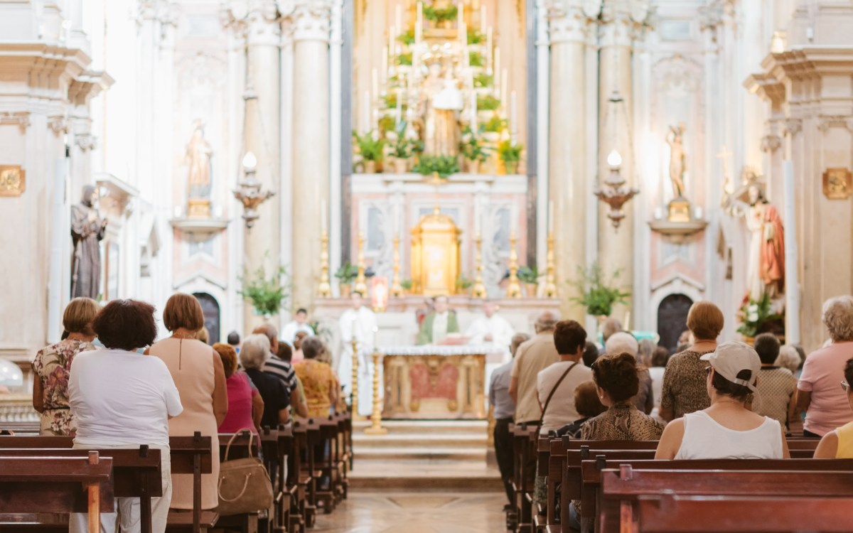 church mass inside catholic church