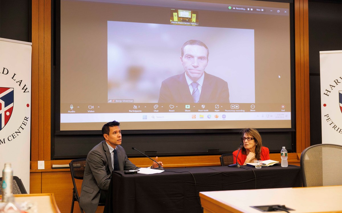 Francis Shen (from left), Benjamin Silverman, and Nancy Gertner.