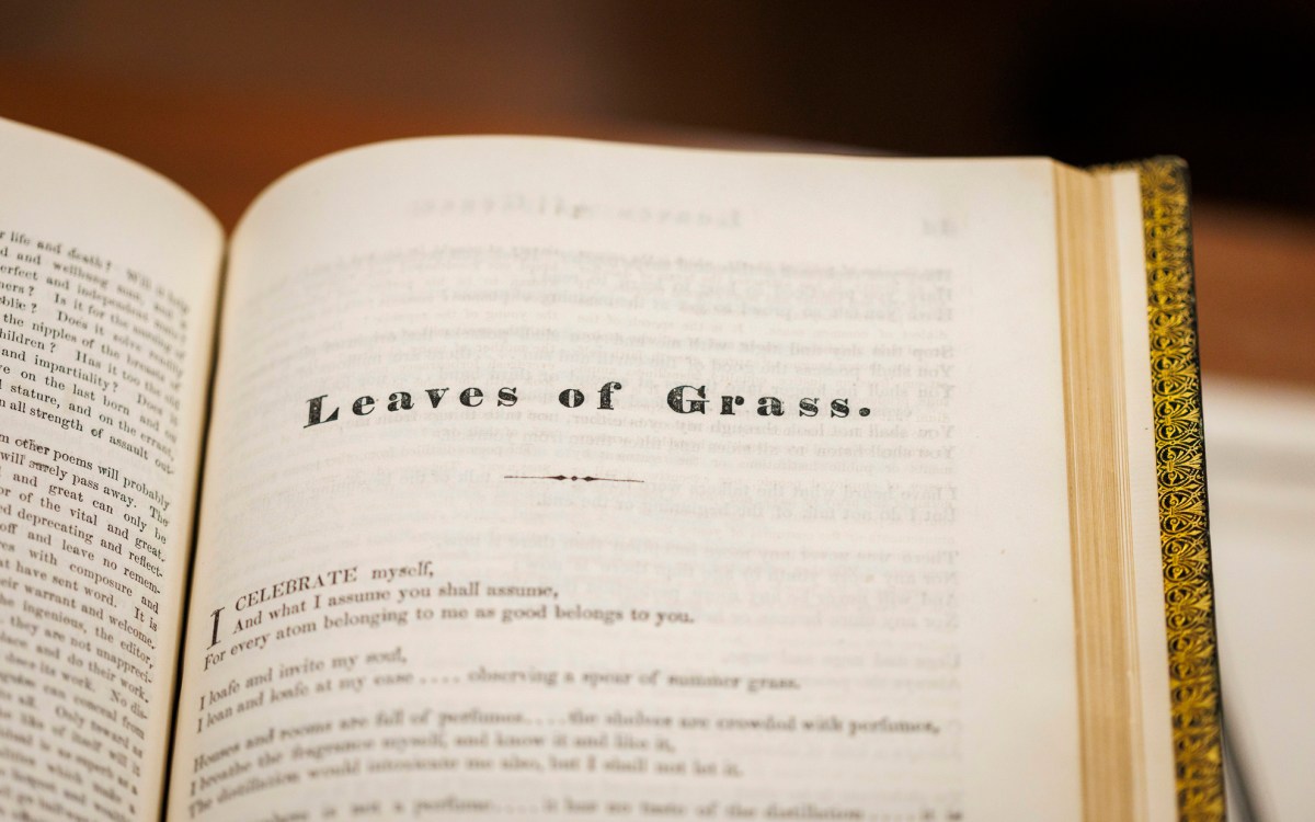 Walt Whitman (1819-1892). Leaves of Grass. Brooklyn, 1855.