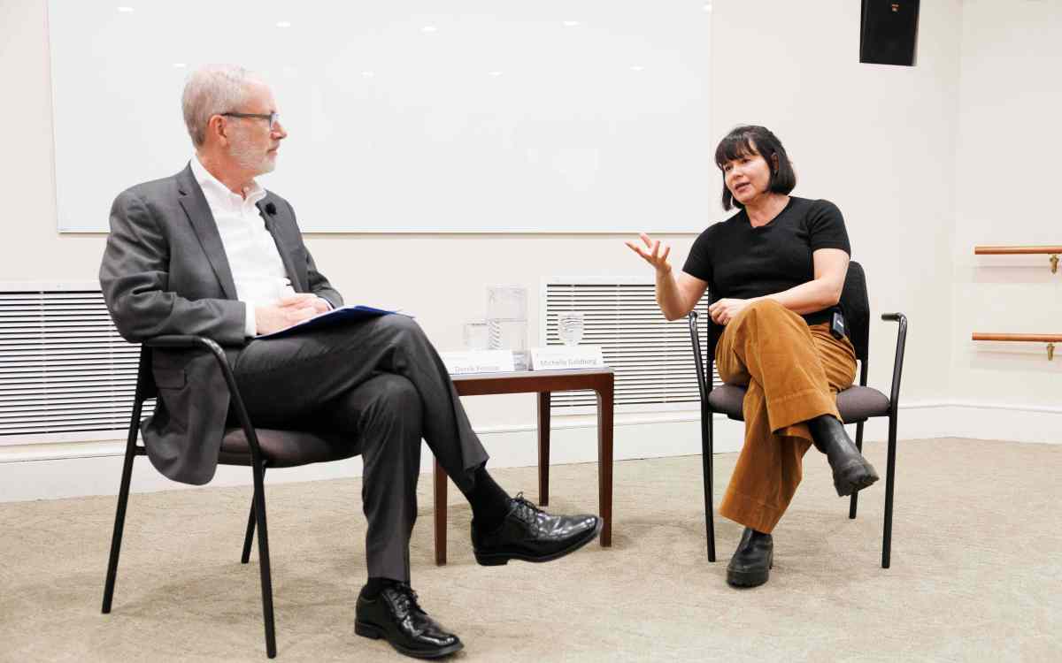 Derek Penslar (left) and Michelle Goldberg.