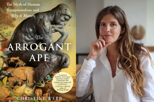 Arrogant Ape cover and Christine Webb