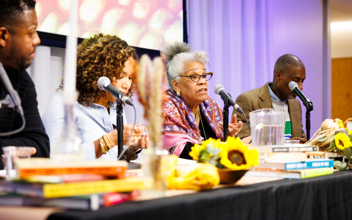 Jessica B. Harris speaking during the event.