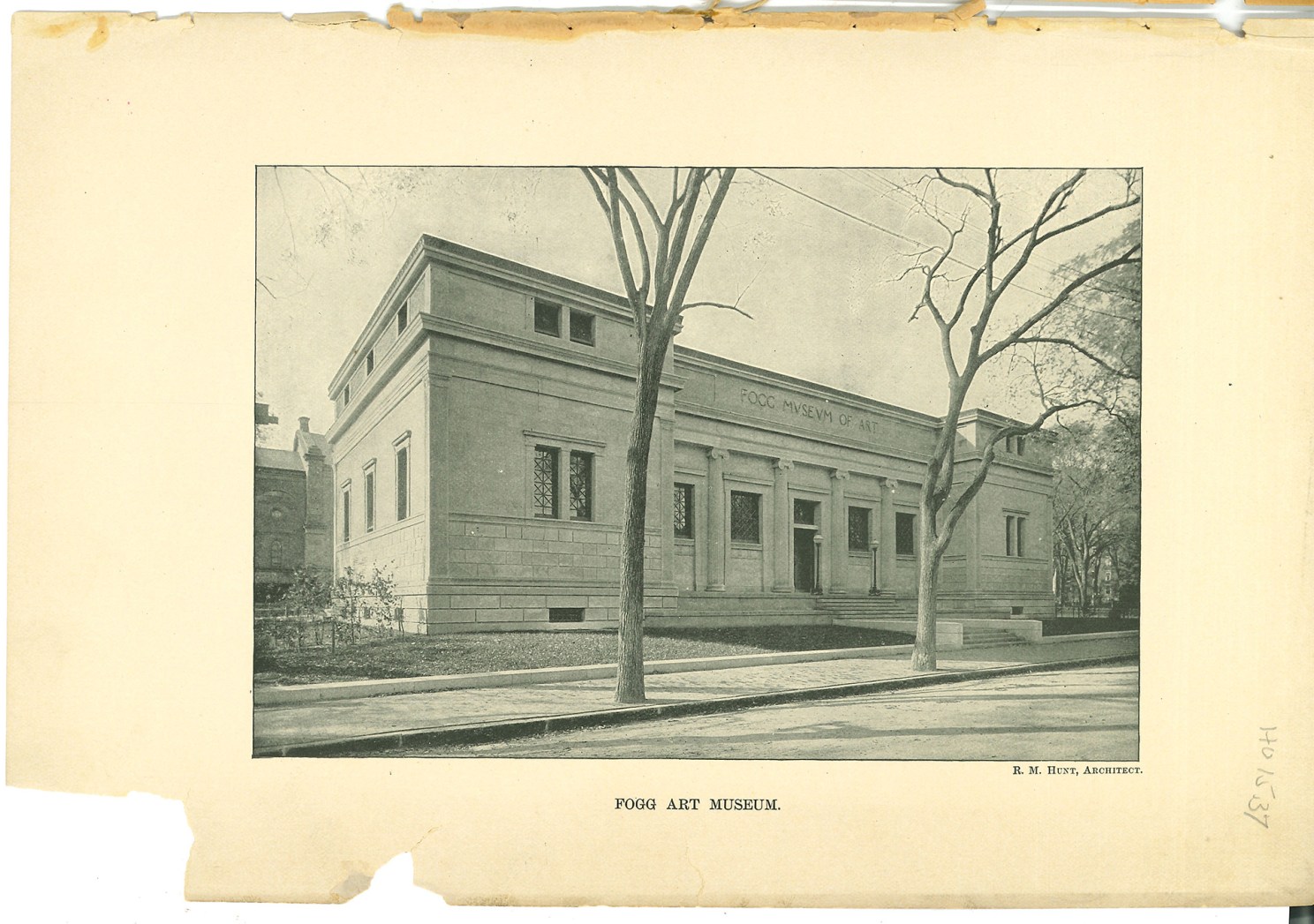 Archival image of Fogg Museum of Art.