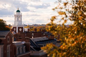 The Eliot House Tower is pictured at Harvard University.