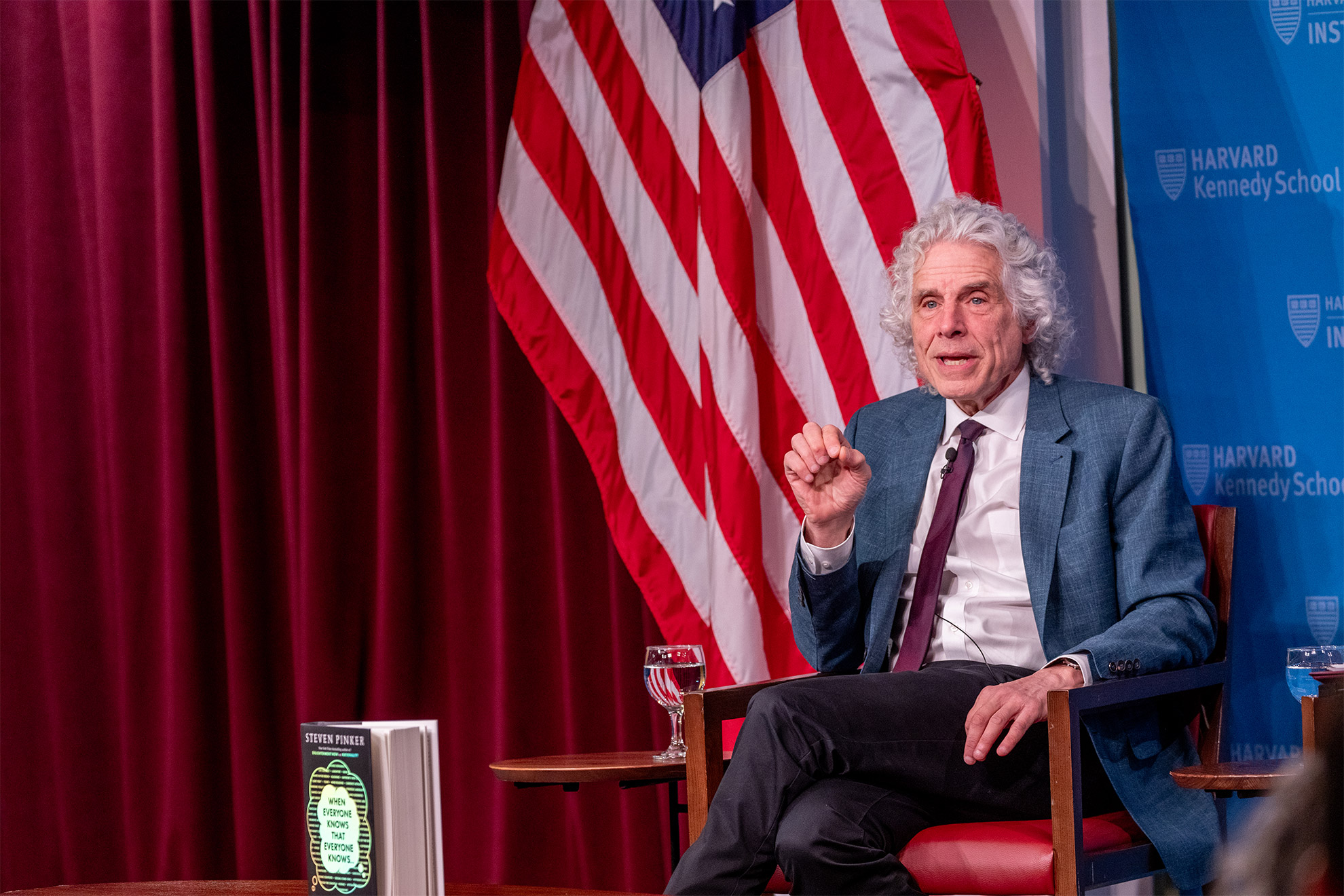 Steven Pinker wants to hear your ideas - even the bad ones - Harvard Gazette