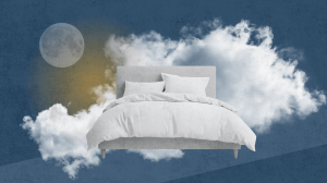 bed in the clouds
