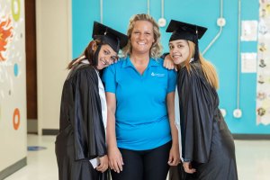 Communities In Schools of Eastern Pennsylvania site coordinator and students.”