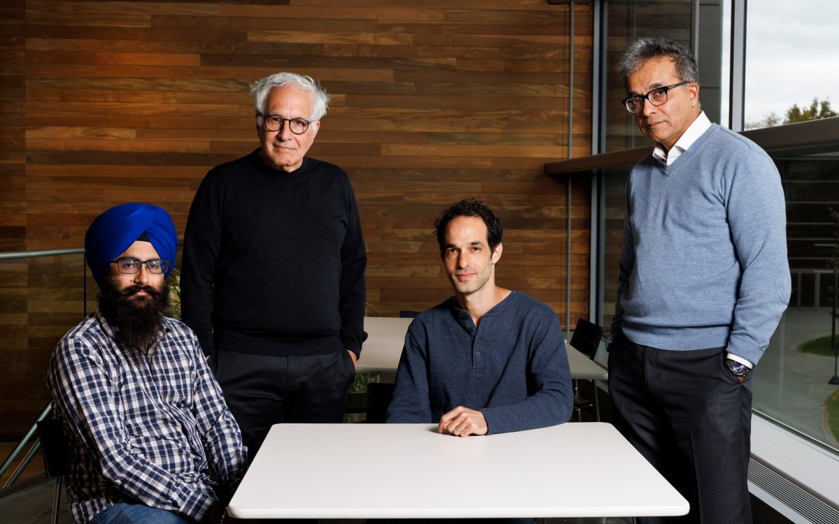 Ishaan Chandok (from left), Jeff Lichtman, Yaron Meirovitch, and Aravi Samuel