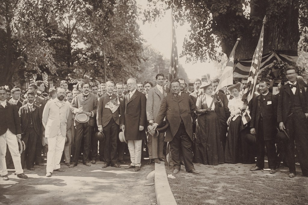 The teachers kicked off their visit with a Fourth of July celebration on Cambridge Common. A Cuban flag was hoisted alongside the Stars and Stripes. 