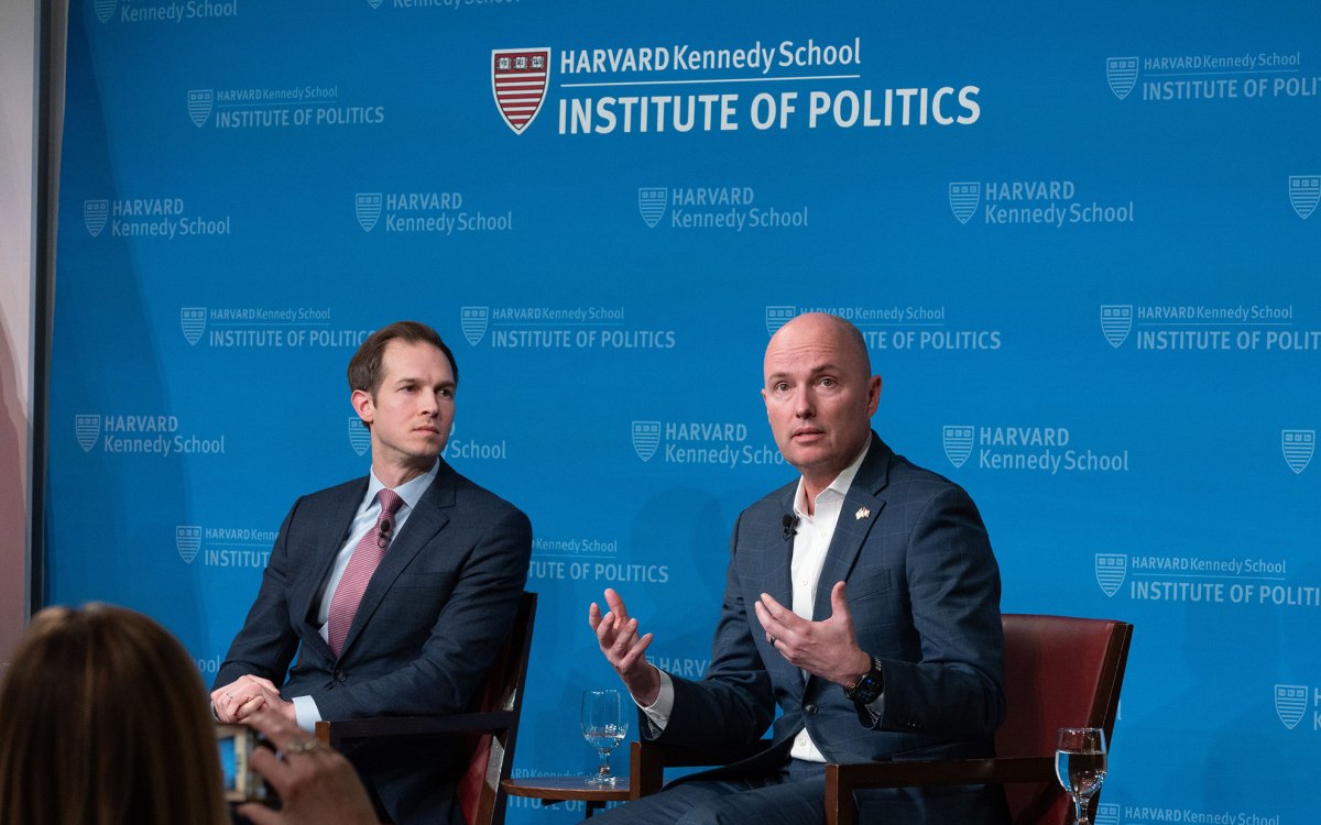 Congressman Jake Auchincloss and Gov. Spence Cox