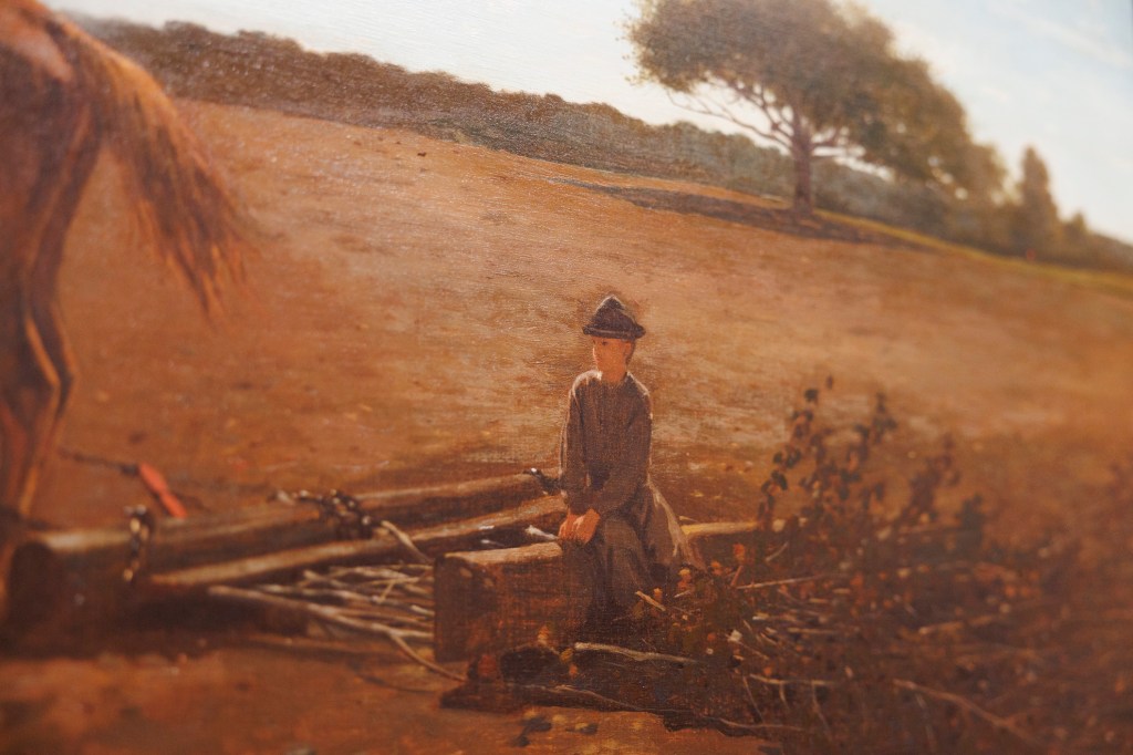 “The Brush Harrow,” 1865.