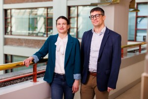 Esther Rheinbay (left) and Luis Antonio Corchete Sánchez.