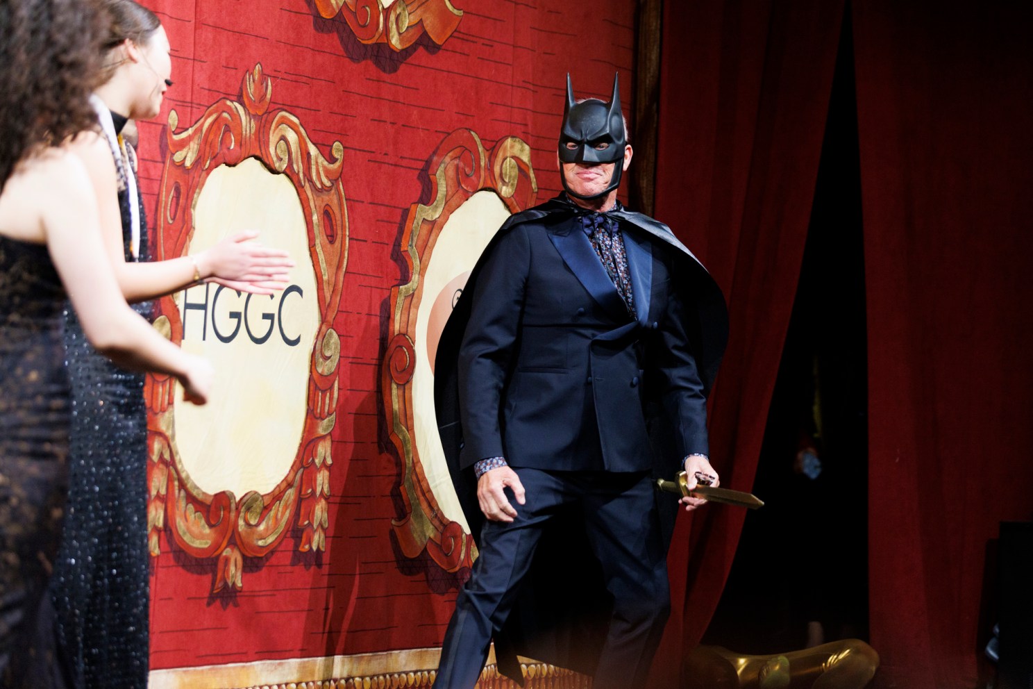 Michael Keaton as batman.
