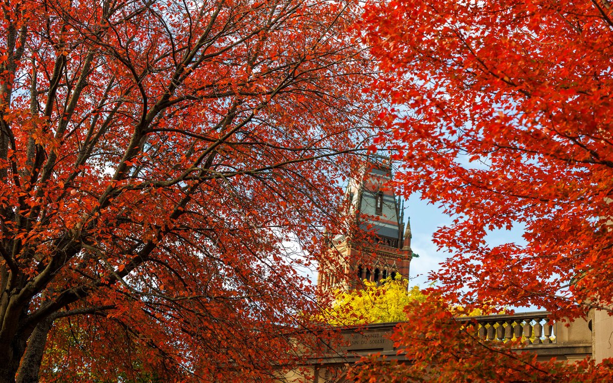 Memorial Hall tower.